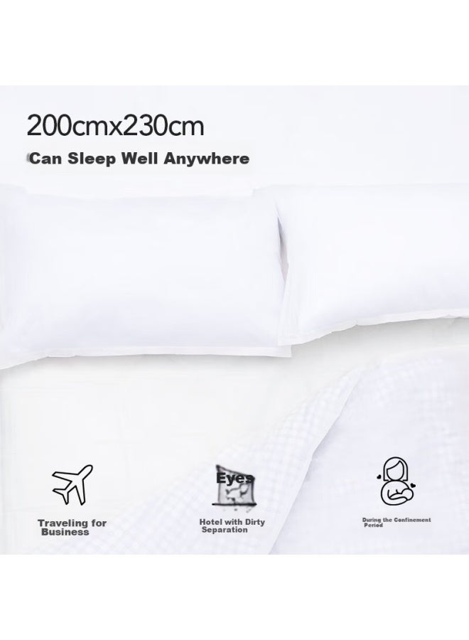 Miniso Disposable Four-piece Bedding Set, Travel Essential, Hotel And Business Trip Portable Kit, 1 Pack - Image 4