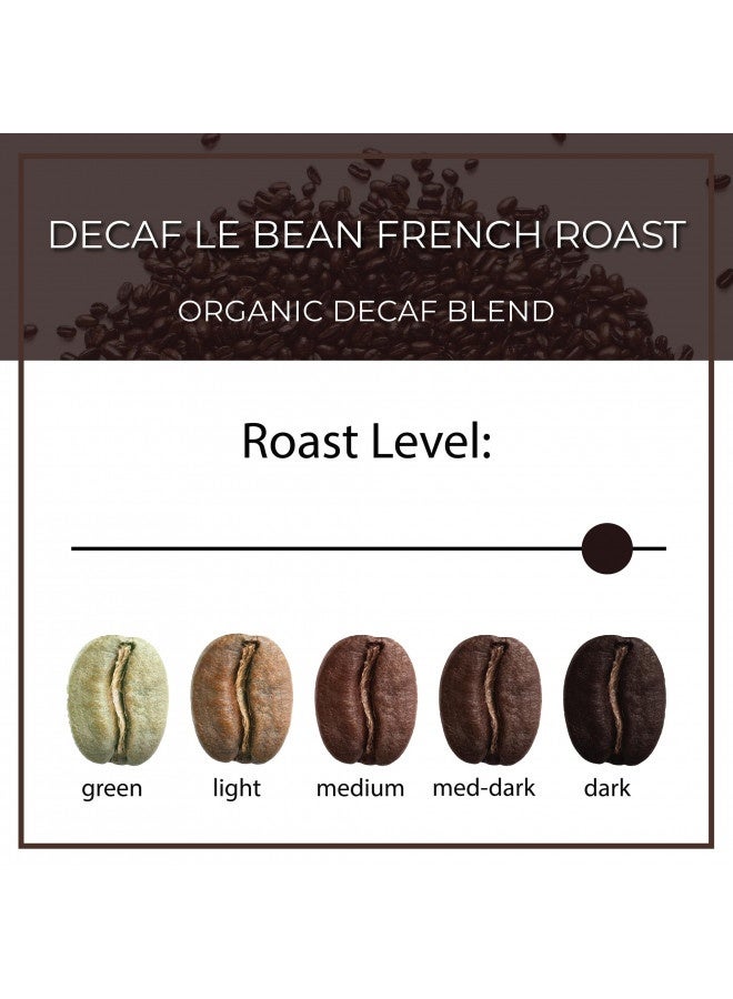 The Bean Coffee Company The Bean Coffee Company Organic Decaf Le Bean, Dark French Roast, Ground, 16-Ounce Bags (Pack Of 2)  - Image 1