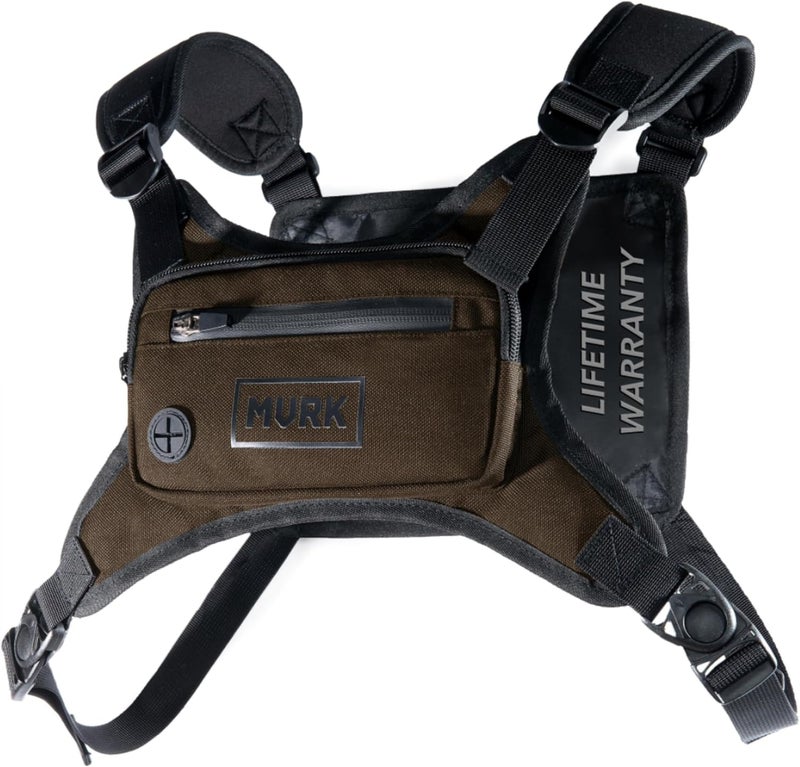 MVRK Water Resistant Chest Pack - Running Vest for Workouts, Running Phone Holder Extra Storage, Lightweight Running Pack - Image 1