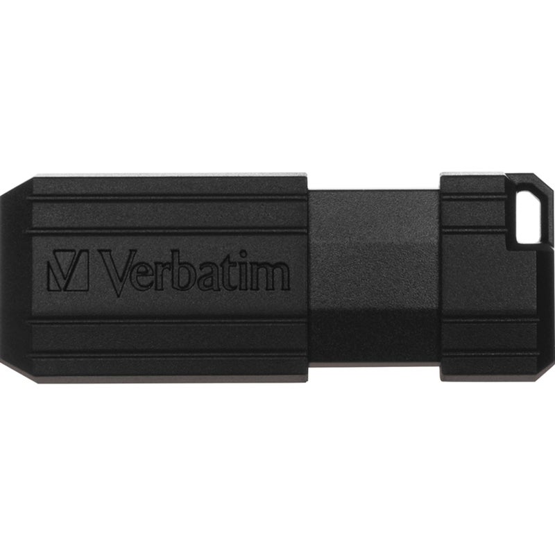 Verbatim 32GB PinStripe Retractable USB 2.0 Flash Thumb Drive – 10 Pack – Black - Image 4
