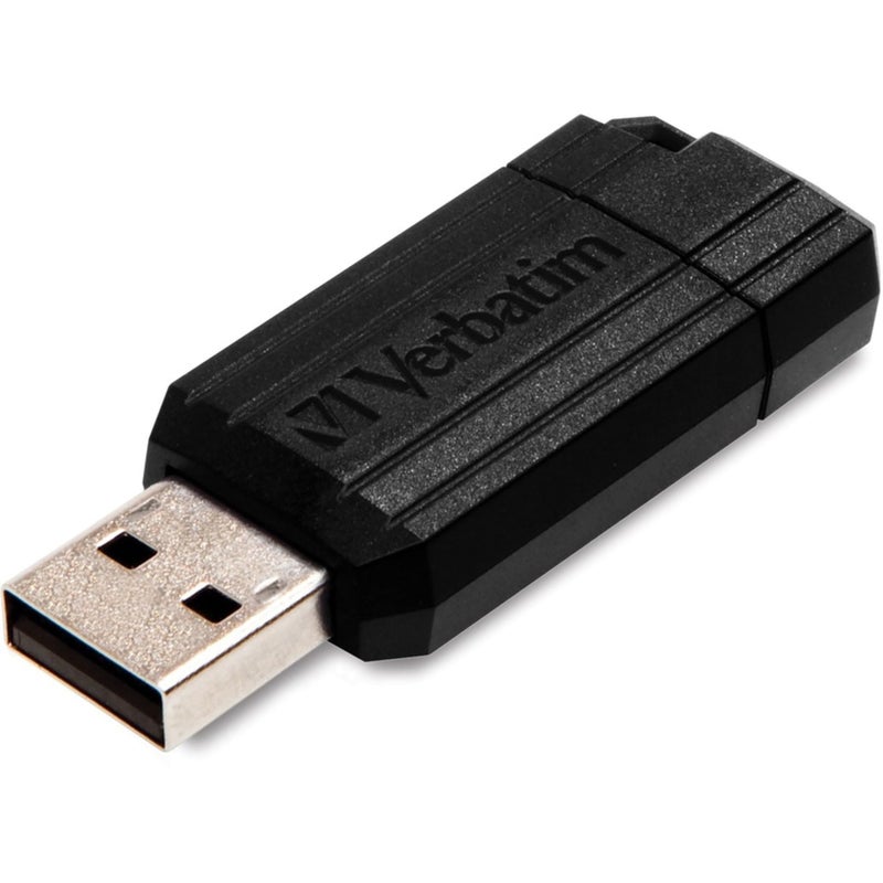 Verbatim 32GB PinStripe Retractable USB 2.0 Flash Thumb Drive – 10 Pack – Black - Image 5