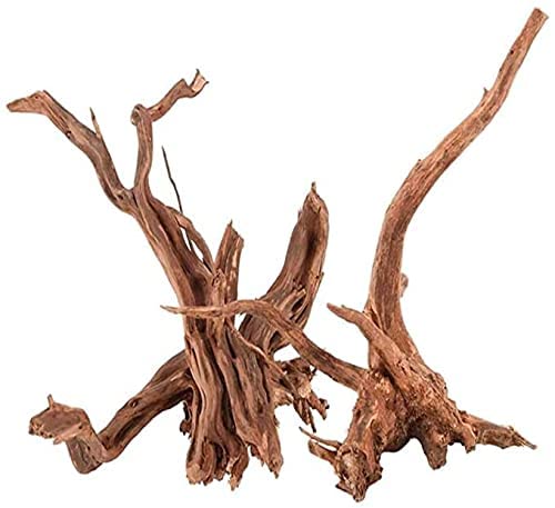 DEZIINE�1 Pcs Aquarium Driftwood 8 to 10Inch, Spider Wood Sinkable Driftwood for Fish Tank Decorations Natural Branches for Reptile - Image 1
