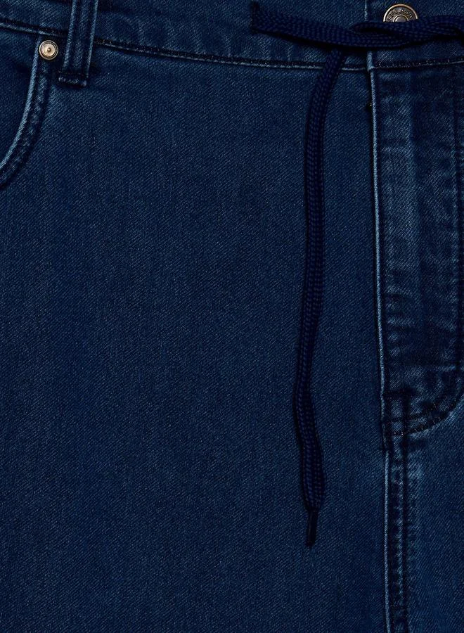 ماكسيم Men Regular Fit Flexi Waist Drawstring Detail Jeans