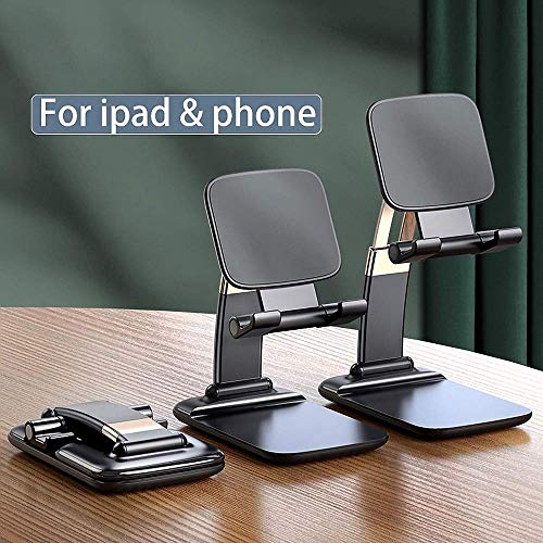 smars® HLD96 Adjustable & Foldable Mobile Phone Stand Tab Holder for Table Desktop Home Office Compatible with Universal Smartphones and Tablets - Image 3