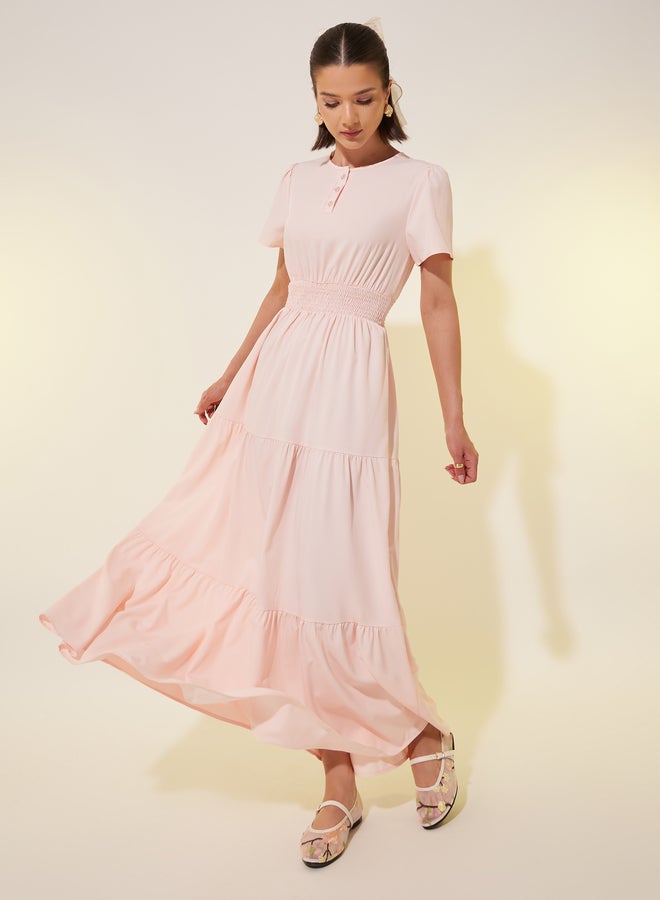 Take Two Tiered Cotton Dress  - Image 1