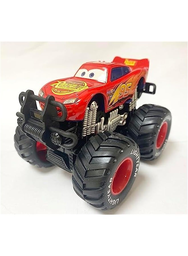 12 Styles Movie Cars 3 Black Storm Jackson McQueen Curz Mater Giant Wheels Cars 1：55 Diecast Vehicles Toys Set Children Car Toy (Lightning McQueen)  - Image 2