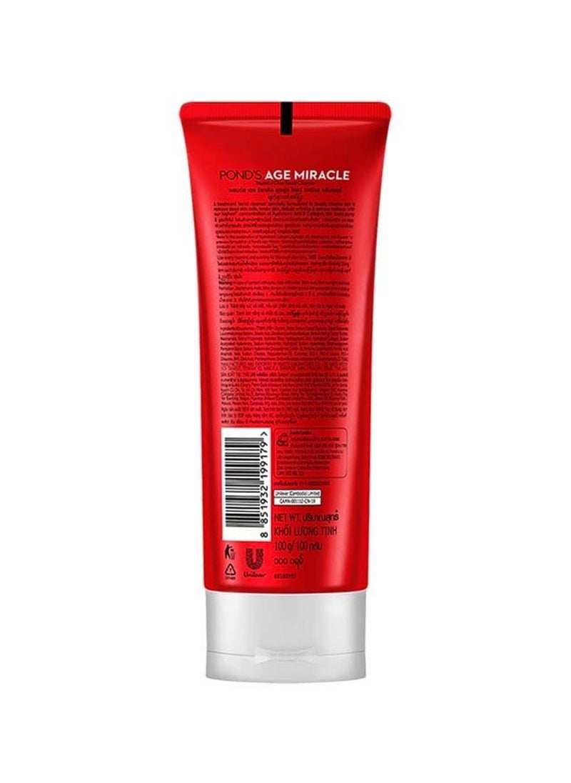 PONDS - Age Miracle Face Wash With Collagen Vitamin B3 And 10% Retinol C Youthful Glow 24 Hour Wrinkle Correcting Glow 100g - Image 1