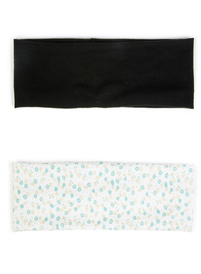 TERSE Boho Headbands for Women Short Hair Floral Headbands Non Slip Elastic Sweat Hairbands Soft Fabric Hair Bands Workout Yoga Running Sport Thin Wrap for Girls - Image 4