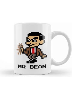 Baskı Dükkanı Print Shop Mr Bean Pixel Character Mug Porcelain 