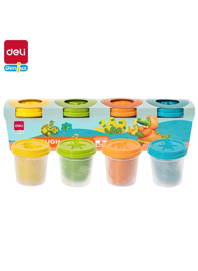 Deli عجينة دلي EY004 4 أونصات * 4 قطع - مثالية للعب الإبداعي - Image 1