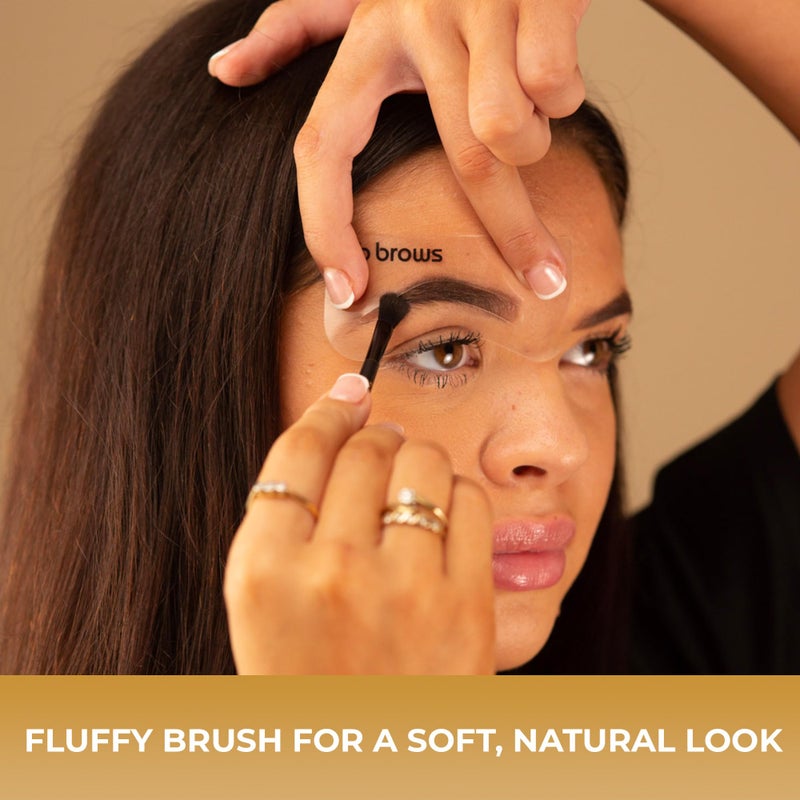 Fab Brows Lux Brow Brush | Ultra Fine Angled Eyebrow Brush| Larger Dual Brow Brush | Creates Bold or Soft Looks | Beginner-Friendly | Eyebrow Makeup Brush | Beauty Tools | Vegan, Hypoallergenic - Image 5