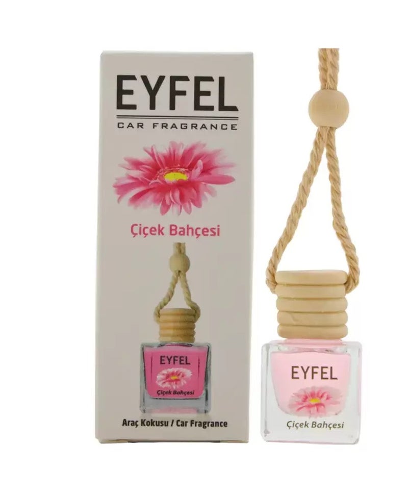 Eyfel Car Reed Diffuser, Car Air Freshner with Flower Garden Fragrance for Removing Car Smell- 10ml
