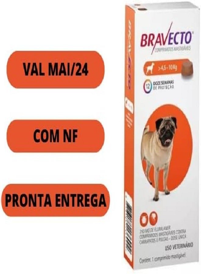 MSD BRAVECTO Tick and Flea Chewable Tablet for dogs  Pet Health Supplements 4.5 - 10 kg 1Tablet From Varmacy - Image 2