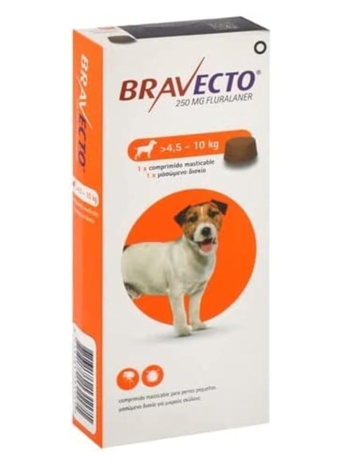 MSD BRAVECTO Tick and Flea Chewable Tablet for dogs  Pet Health Supplements 4.5 - 10 kg 1Tablet From Varmacy - Image 1