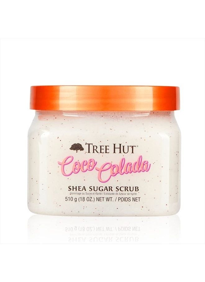 Tree Hut Coco Colada Shea Sugar Scrub, 18 Ounce, Ultra Hydrating & Exfoliating Scrub for Nourishing Essential Body Care  - Image 1