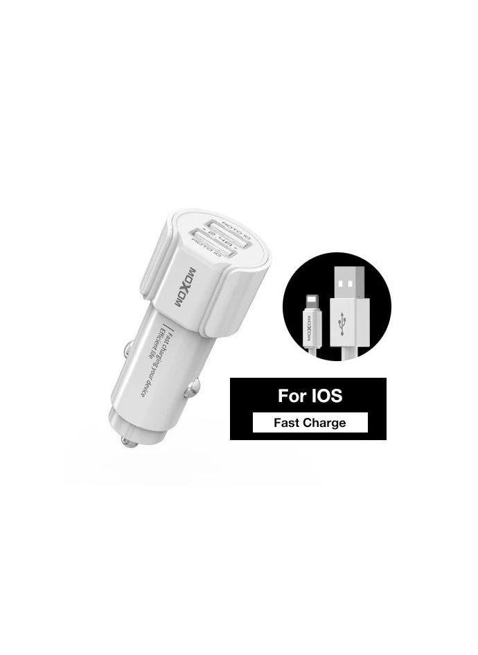 MOXOM KC-15 T Typed Wireless Dual USB Fast Car Charger Iphone  - Image 2