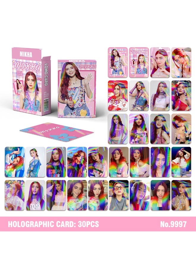 NIBEMINENT 30 Pcs Tpop BINI - MIKHA Lomo Cards Card For Fans Collection Gifts
