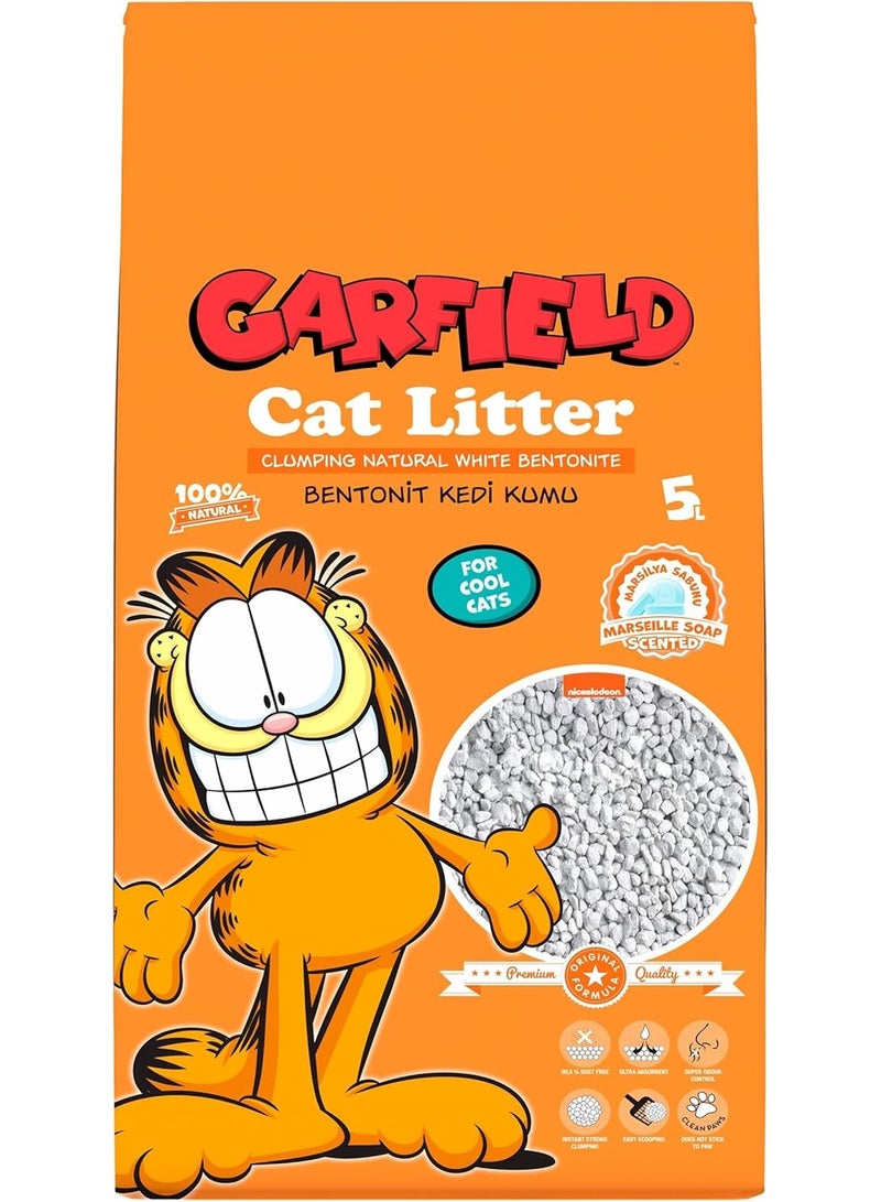 Garfield Cat Litter Clumping Marseille Soap 5L - Image 1