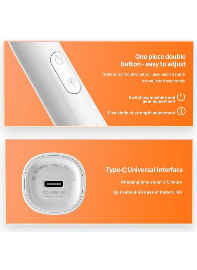 باميدي TX5 Sonic Electric Toothbrush 38000 Vibration Rechargeable - Image 3