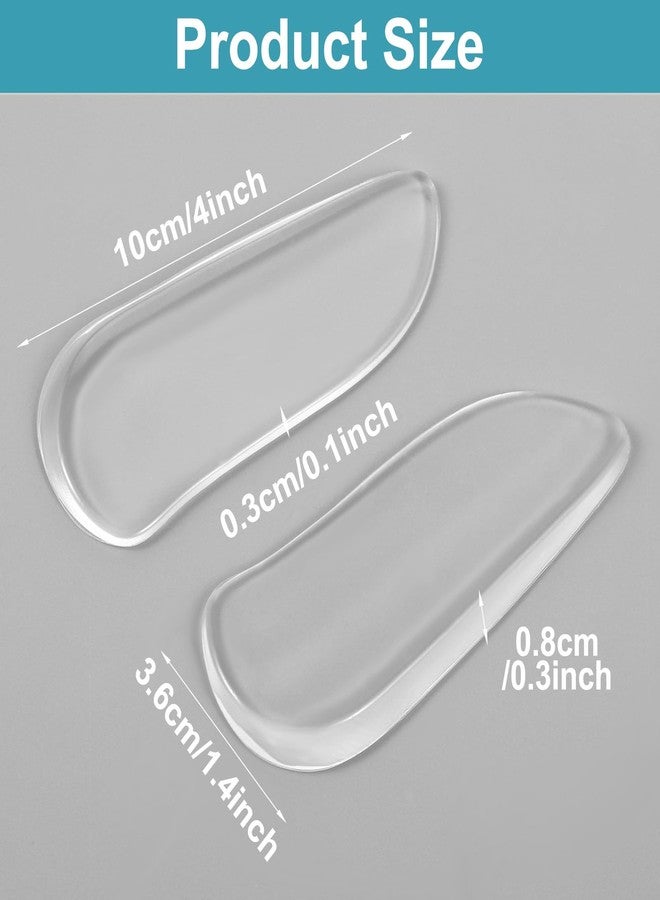Shimmeroo 5 Pairs Medial & Lateral Heel Wedge Silicone Insoles, Corrective Adhesive Shoe Inserts for Foot Alignment Knock Knee Pain Bow Legs Osteoarthritis for Men Women - Image 2