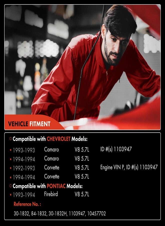 A-Premium Ignition Distributor with Cap and Rotor Compatible with Chevrolet Camaro 1993-1994, Corvette 1992-1994 & Pontiac Firebird 1993-1994, 5.7L - Image 2