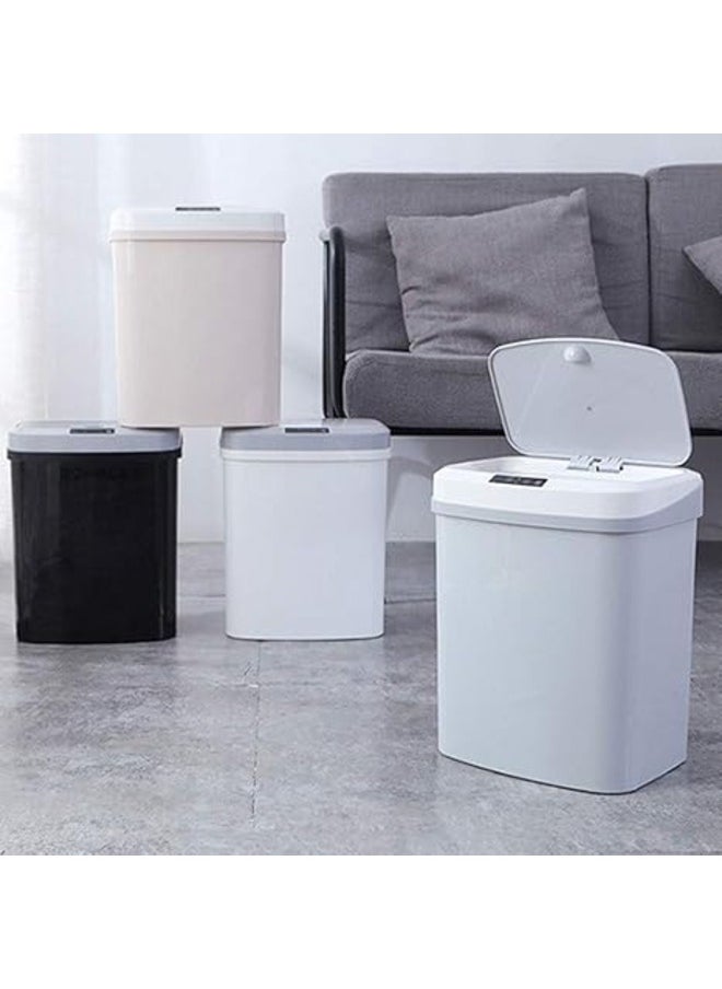 Generic - Creative Bedroom Office Rechargeable New Plastic Smart Sensor Trash Garbage Cans Mute Automatic Trash Bin Household Paper - Image 1