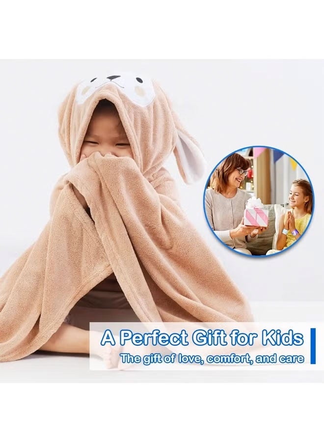 Hooded Towel, Baby Bath Towel, Extra-Large Baby Towels with Hood, Ultra Absorbent and Softest Bath Towels for Kids, Machine washable，Bath Towel Beach Towels Wrap for Newborn, Toddler, Infant,Suitable for Bath, Pool, Beach,for 3-12 Yrs - Image 5