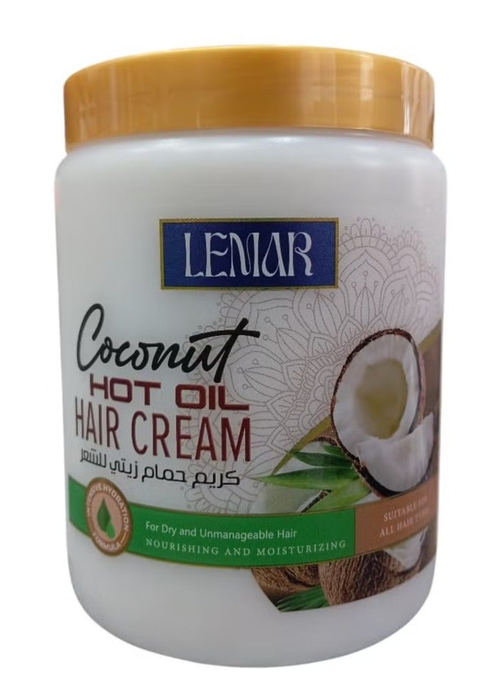 Coconut Oil Hair Cream for Colored and Damaged Hair 1000 ml