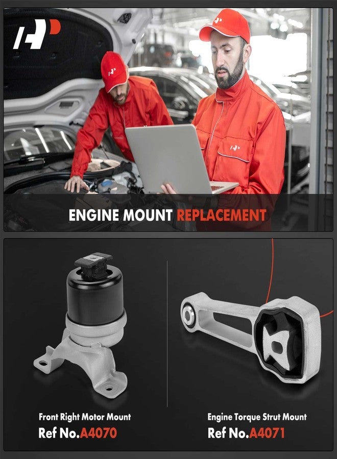 A-Premium Engine Motor Mount and Torque Strut Mount Kit Compatible with Volvo XC60 2010-2016, S60 2011-2016, XC70 2008-2015, S80 2007-2015, V60, V70 & Land Rover LR2, Discovery Sport, 2-PC Set - Image 2