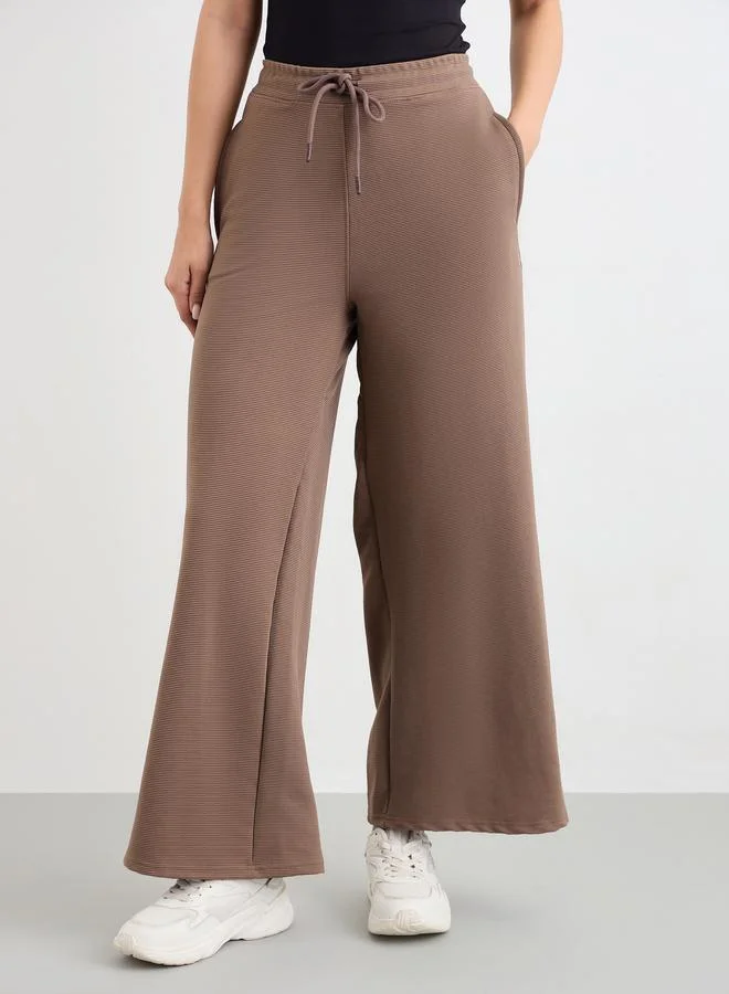 Styli Styli Wide Leg Joggers with Side Pocket