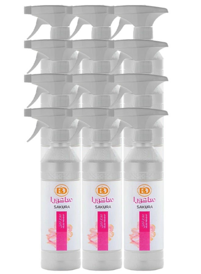 Banafa 12 Pieces Sakura House Freshener 500ml - Image 1