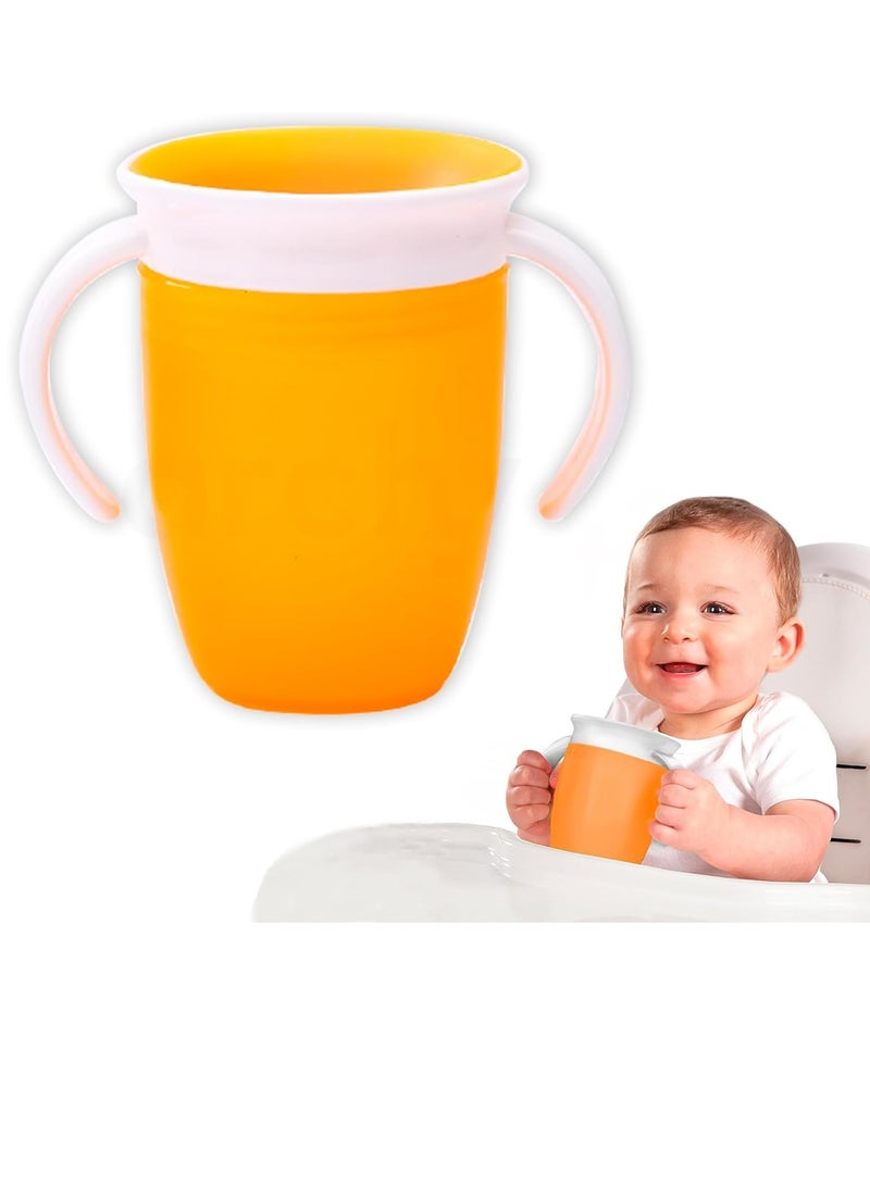 Gonice Arch Coach Cup, with double handles, for infants, with a 360 ° edge to drink 207ml BPA free reflux cup - Image 1