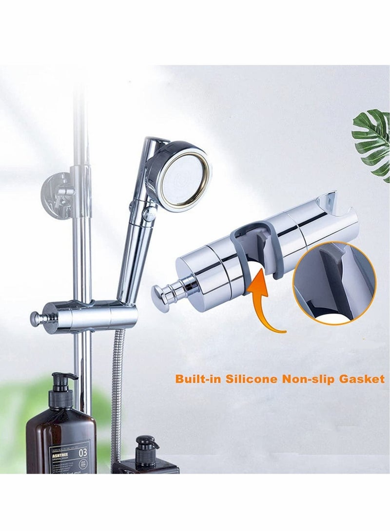 كابتن تيك Shower Head Holders, Universal 20-25MM O.D. Adjustable Handheld Shower Wand Bracket Shower Wall Mount Holder Chrome Finish - Image 2