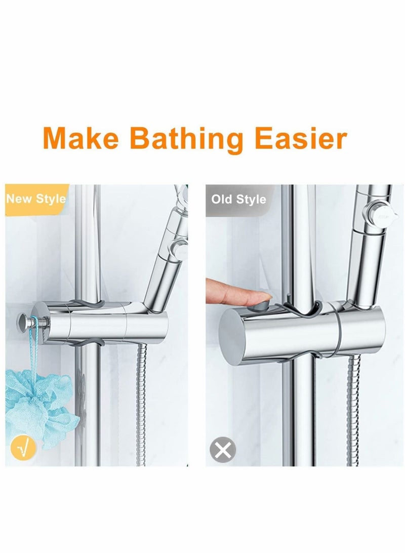 كابتن تيك Shower Head Holders, Universal 20-25MM O.D. Adjustable Handheld Shower Wand Bracket Shower Wall Mount Holder Chrome Finish - Image 4