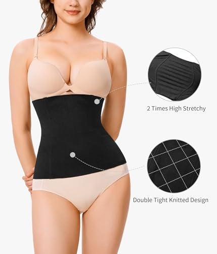 Nebility 2 Pack Waist Trainer for Women Faja Body Shaper Shapewear Tummy Control Girdles Body Shaper - Image 2