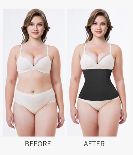 Nebility 2 Pack Waist Trainer for Women Faja Body Shaper Shapewear Tummy Control Girdles Body Shaper - Image 3