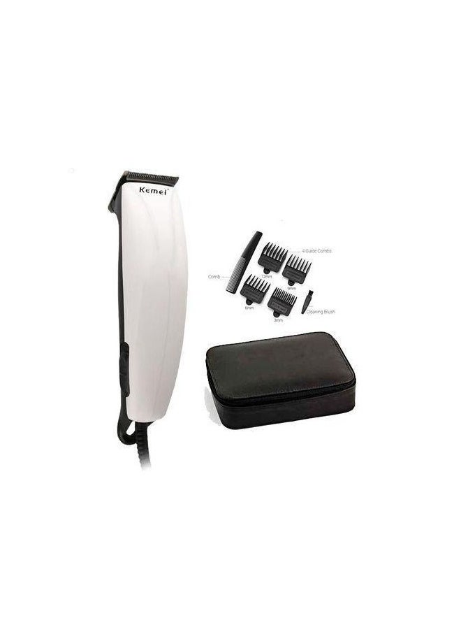 Kami Kemei KM-6603 Professional Hair Clipper - Stylish black and white design, provides you with a precise and efficient shave with professional performance suitable for all hair types  - Image 1