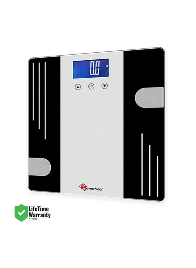 PowerMax Fitness PowerMax Fitness Multi-User Digital Body Fat Scale - Smart BMI & Weight Scale, Body Composition Analyser with 12 User Memory, Human Body Capacity (Model: BCA-07) - Image 1