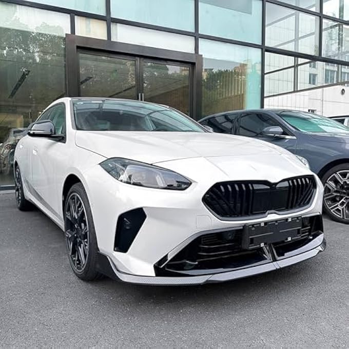 FINMOKAL Car Front Bumper Lip Spoiler Splitter Compatible with BMW 1 Series F70 2 Series F74 M Sport 2024+ (Carbon Fiber Look) - Image 3