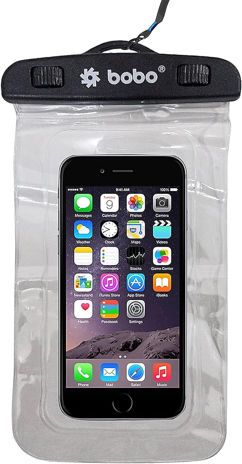 بوبو حقيبة العالمية المقاومة للماء (موديل XL 2021) حافظة جوال جافة لهواتف iPhone وSamsung وPixel وMi وMoto حتى 7.0 بوصة شفافة (عبوة من 1) - Image 1