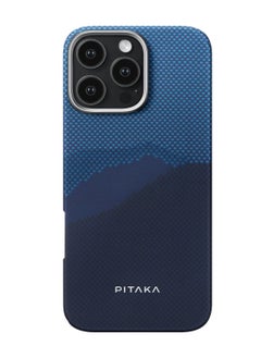 PITAKA iPhone 16 Pro MagSafe Case Tactile Woven Ultra Slim Cover with Raised Camera Lip / Woven Touch / Compatible with MagSafe / Drop and Damage Protection - Over the Horizon  - Image 1