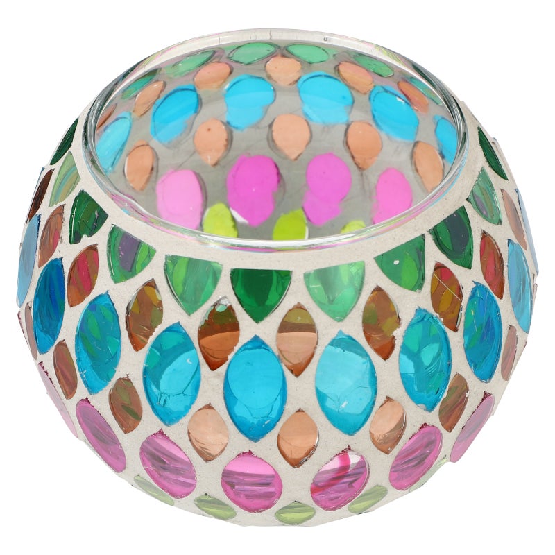 Candle Holder Colorful Glass Table Candlestick Household Decoration - Image 2
