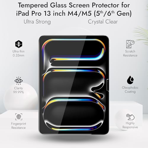 Robustrion Tempered Glass for iPad Pro 13 inch (M5 / M4) Screen Protector Guard for iPad Pro 13 inch - Pack of 1 - Image 3