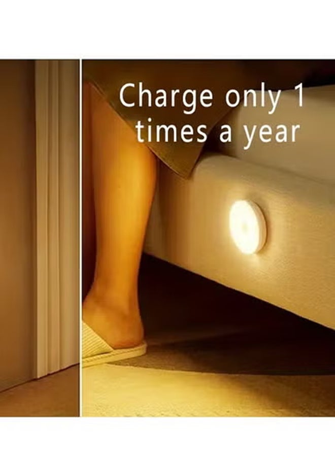 بينكو مصباح ليلي قابل للتعتيم مع مستشعر حركة، مصباح ليلي مغناطيسي منخفض الطاقة، مصباح حائط LED قابل للتعديل السطوع، مناسب لغرفة نوم الأطفال والحمام والممر والمطبخ والسلالم - Image 2
