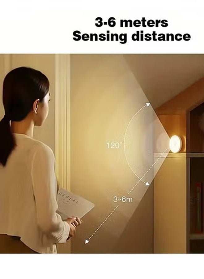 بينكو مصباح ليلي قابل للتعتيم مع مستشعر حركة، مصباح ليلي مغناطيسي منخفض الطاقة، مصباح حائط LED قابل للتعديل السطوع، مناسب لغرفة نوم الأطفال والحمام والممر والمطبخ والسلالم - Image 5