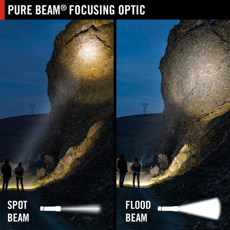 Coast COAST HX5 360 Lumen LED Flashlight Pure Beam Focusing Slide Focus Pocket Clip Weatherproof Pocket Sized Battery Included  - Image 2