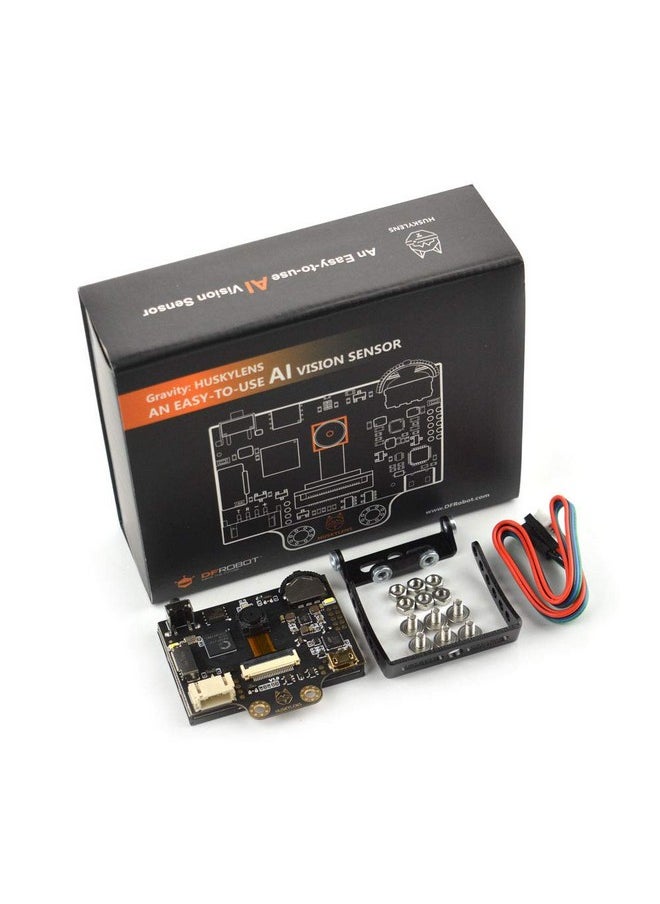 DFROBOT DFROBOT HUSKYLENS Smart Vision Sensor with Silicone Case for LattePanda, Raspberry Pi or Micro:bit | AI Camera Support Object/Line Tracking, Face/Object/Color/Tag Recognition  - Image 1