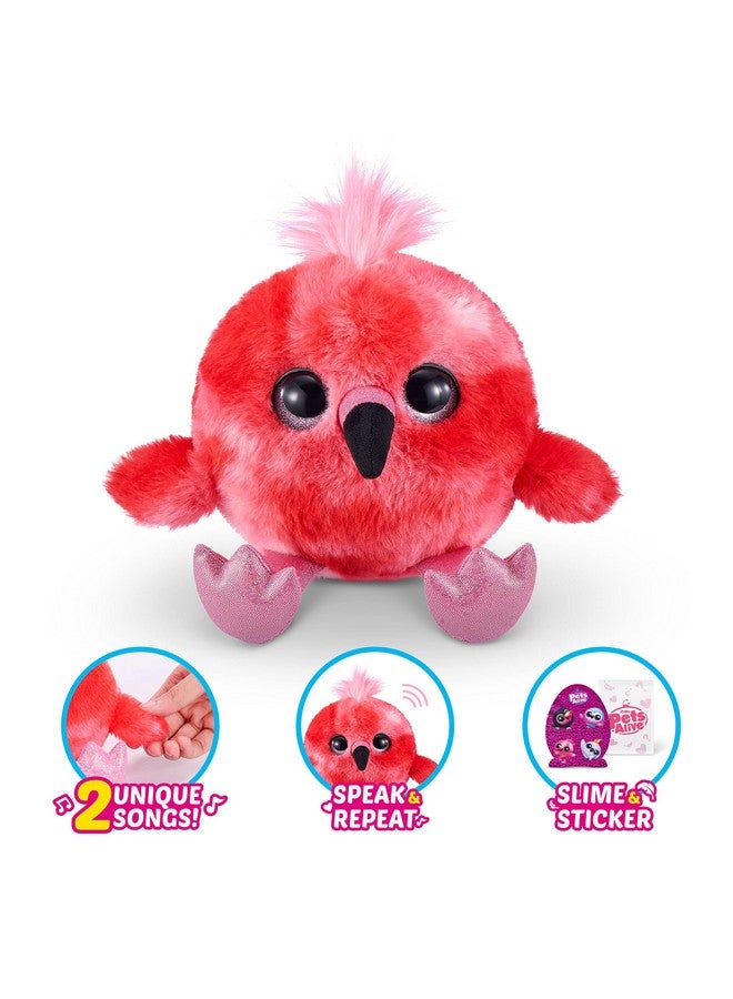 Pets Alive Chirpy Birds (White Cockatoo) by ZURU, Electronic Pet That Speaks, Giant Surprise Egg, Stickers, Comb, Fluffy Clay, Bird Animal Plush for Girls - Image 5