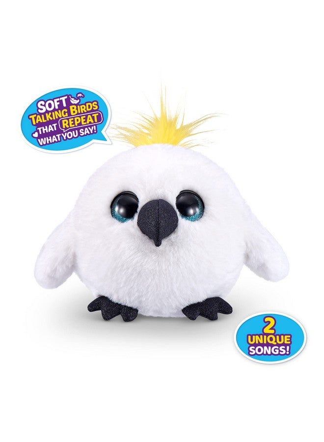 Pets Alive Chirpy Birds (White Cockatoo) by ZURU, Electronic Pet That Speaks, Giant Surprise Egg, Stickers, Comb, Fluffy Clay, Bird Animal Plush for Girls - Image 4