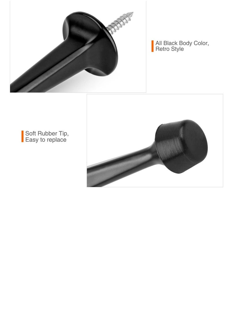SYOSI 10PCS Solid Rigid Door Stops, Heavy Duty Door Stoppers Door Stops with Soft Rubber Tips Rigid Door Stoppers Door Stop Protection Solid Door Stops for Office, Home, Garage, Laundry Door  - Image 2